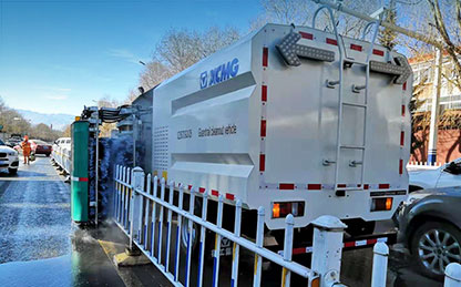 pp电子护栏洗濯车在西藏举行洗濯作业