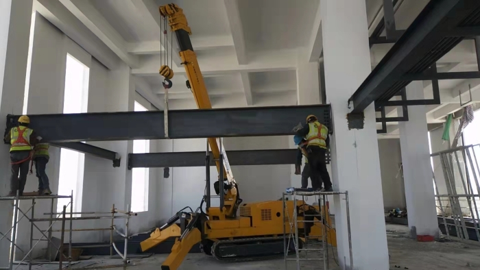 pp电子蜘蛛起重机狭窄空间作业驾轻就熟